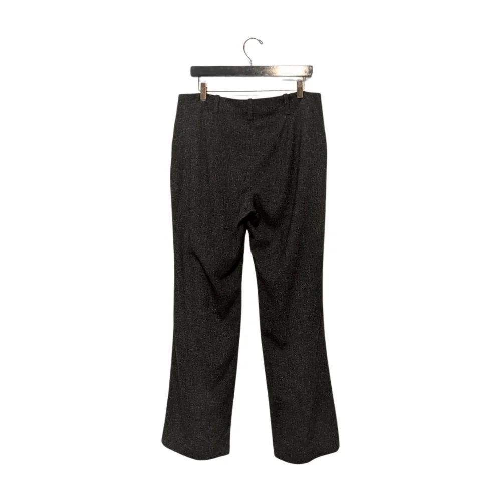 J.Jill Dress Pants Straight Leg Mid Rise Black White Flecked 12 Stretch